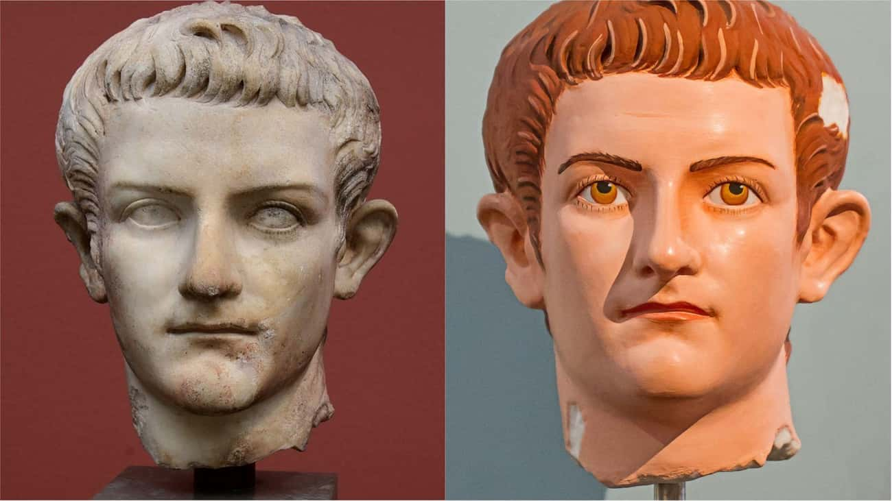   The Reproduction Of The "Portrait Head Of Caligula," Circa 37-41 AD, Rome  