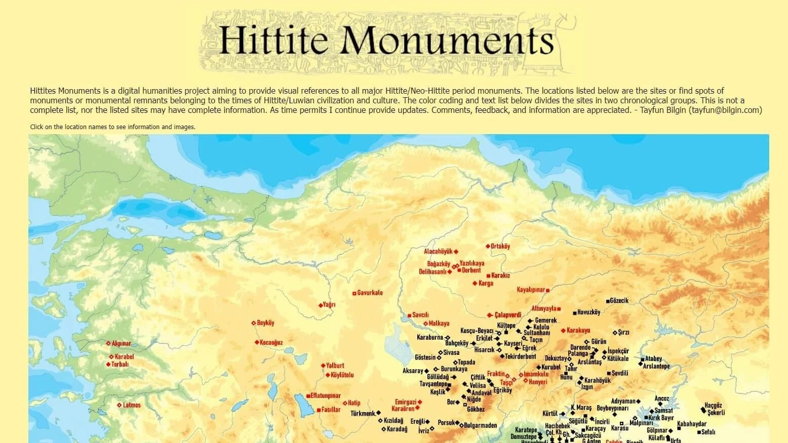 Hittite Monuments: A Digital Gateway to Hittite Heritage