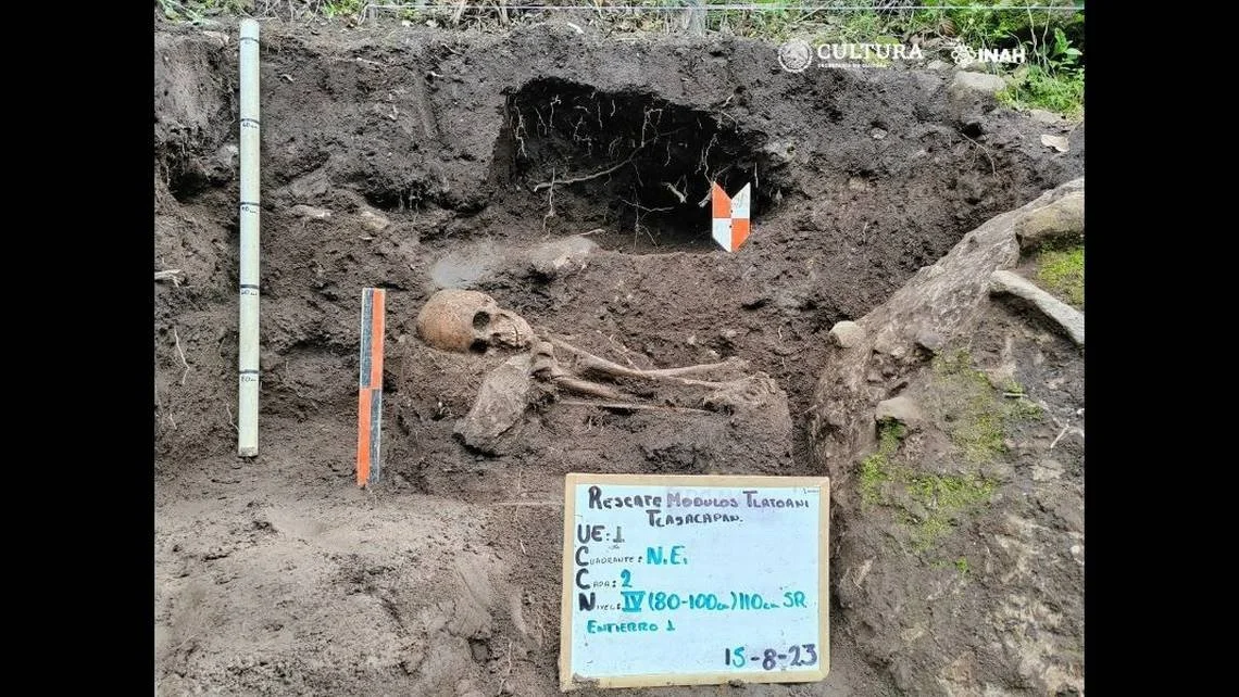 Heavy rains discovered an 800yearold burial. View the hidden