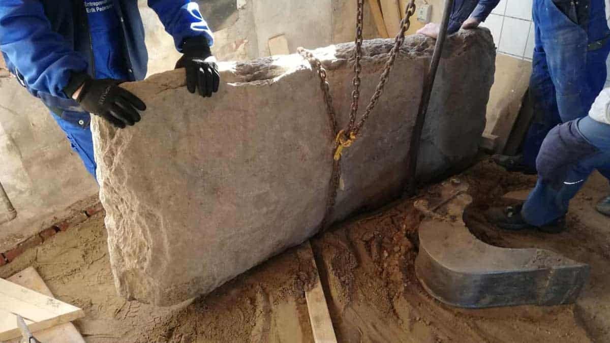 Tyler Rune Stone A huge Rune-stone discovered in Denmark beneath a kitchen floor