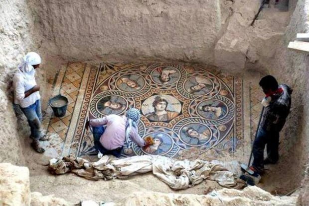 Three Stunning Ancient Greek Mosaics Unearthed on The Syrian Border