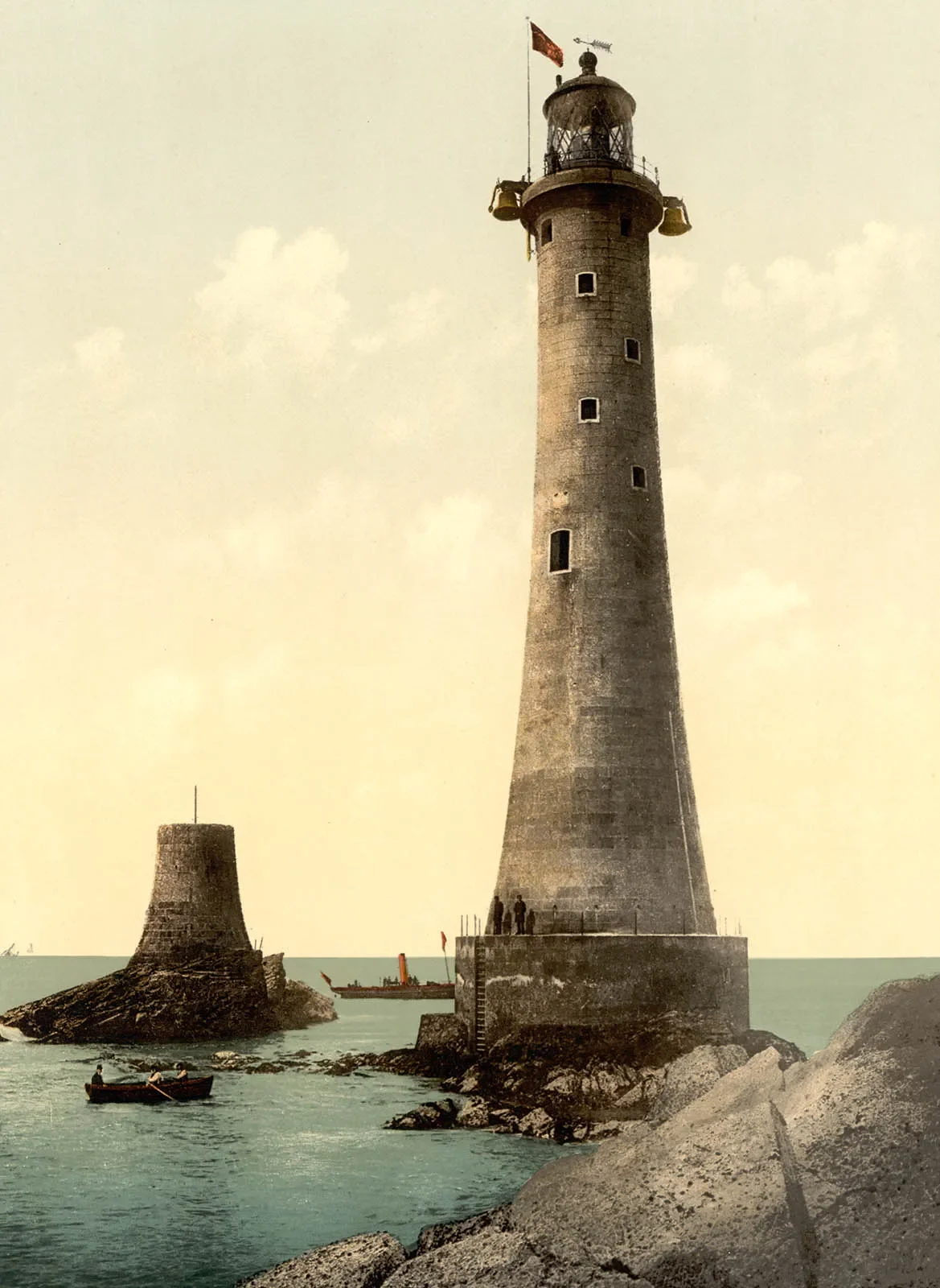 James-N-Douglass-photochrome-print-Eddystone-Lighthouse-1900.webp