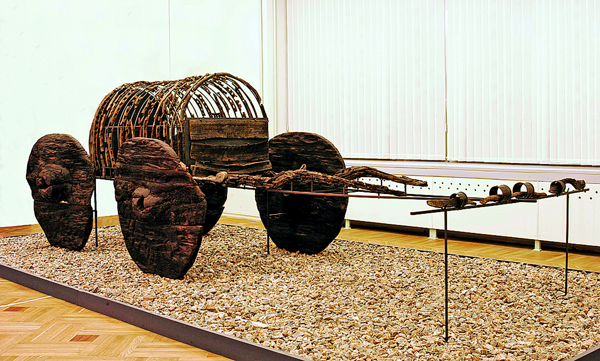 This incredibly preserved 4,000 year old wagon made of just oakwood, unearthed in Armenia.