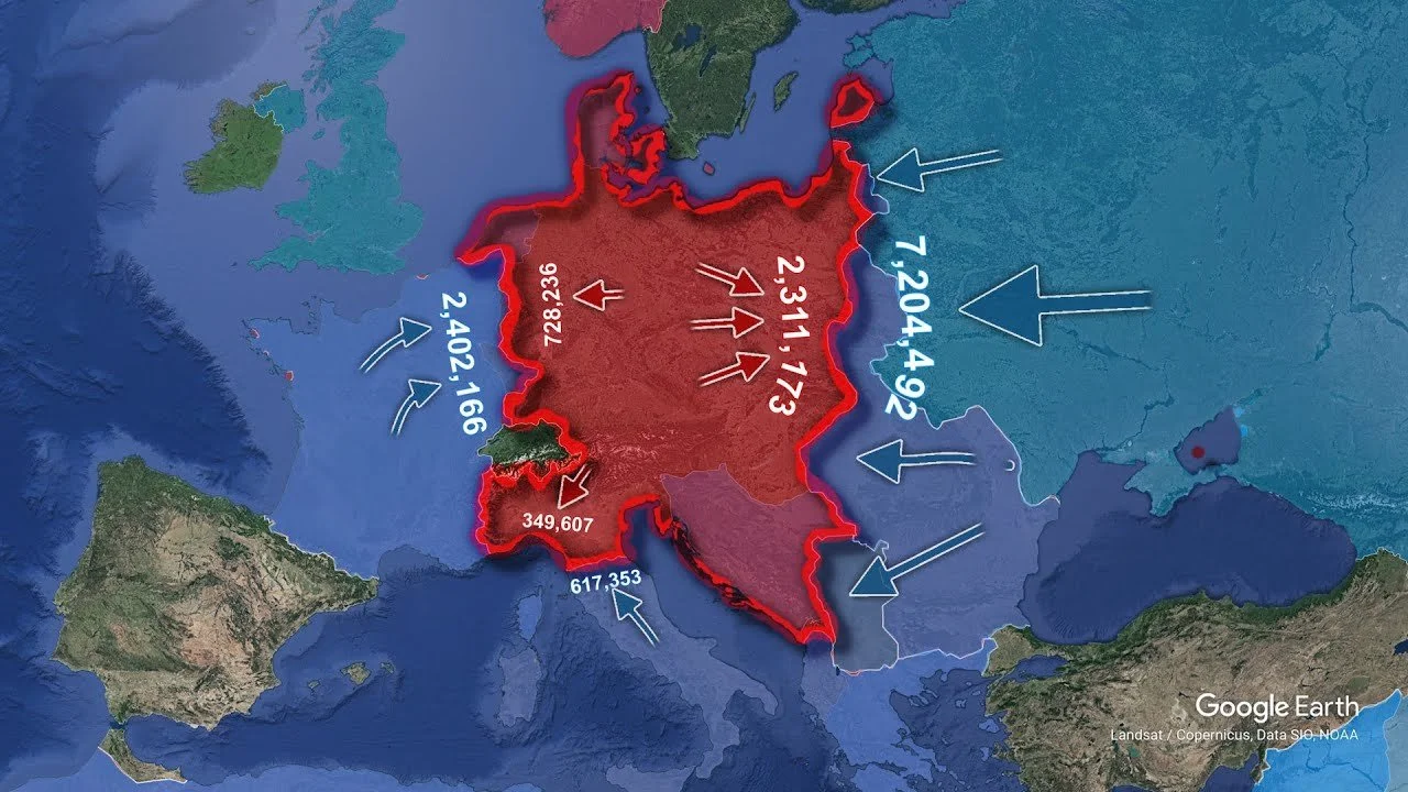 Map War Field Visualizing World War II Every Day on Google Earth