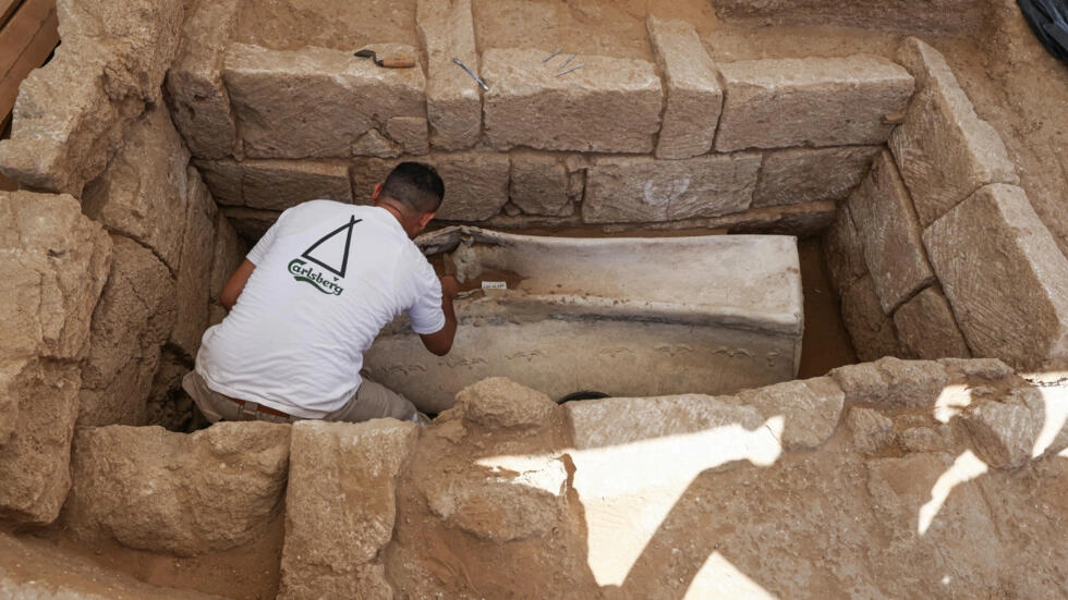 In a Roman necropolis in Gaza, four graves were found