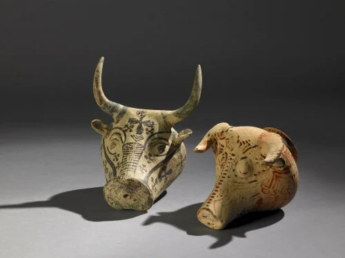 Ancient Greek Rhyta Bull’s Head Rhyton: A Ritual Symbol of Minoan Crete, Mycenae, and Beyond
