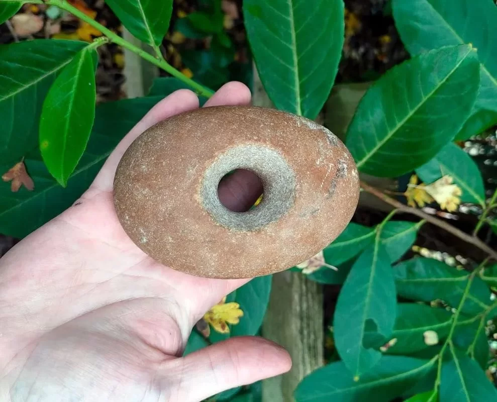 At a location near Buckingham, a Mesolithic stone mace head was