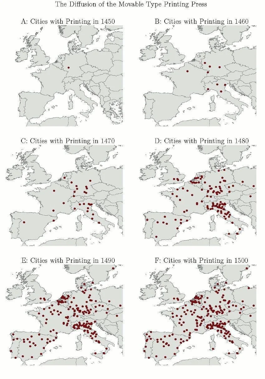 The Movable Type Revolution: How Printing Sculpted Modern Europe