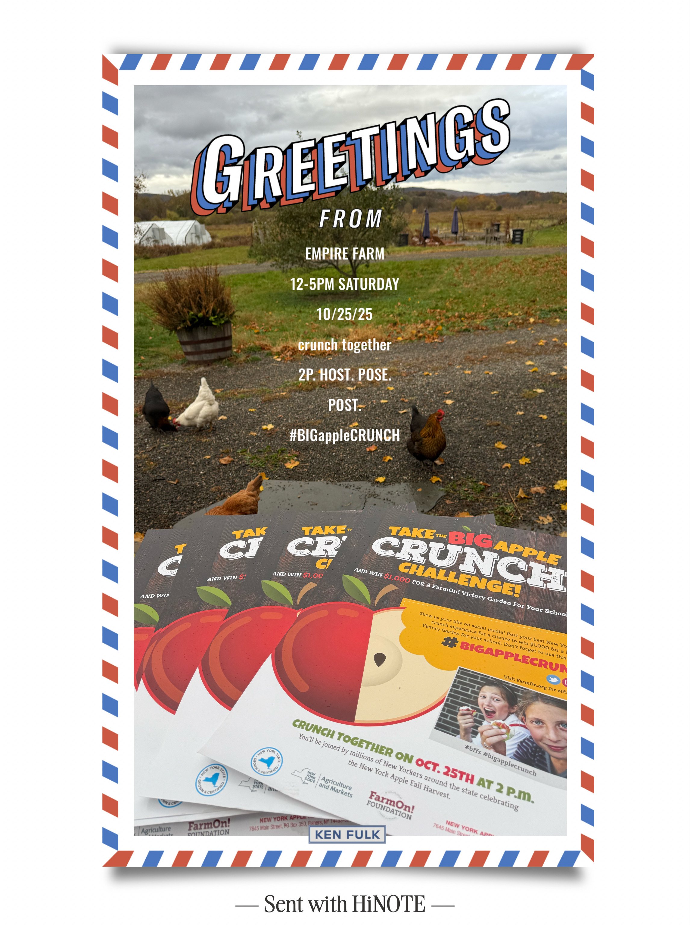 Big Apple Crunch Harvest Visit at Empire Farm