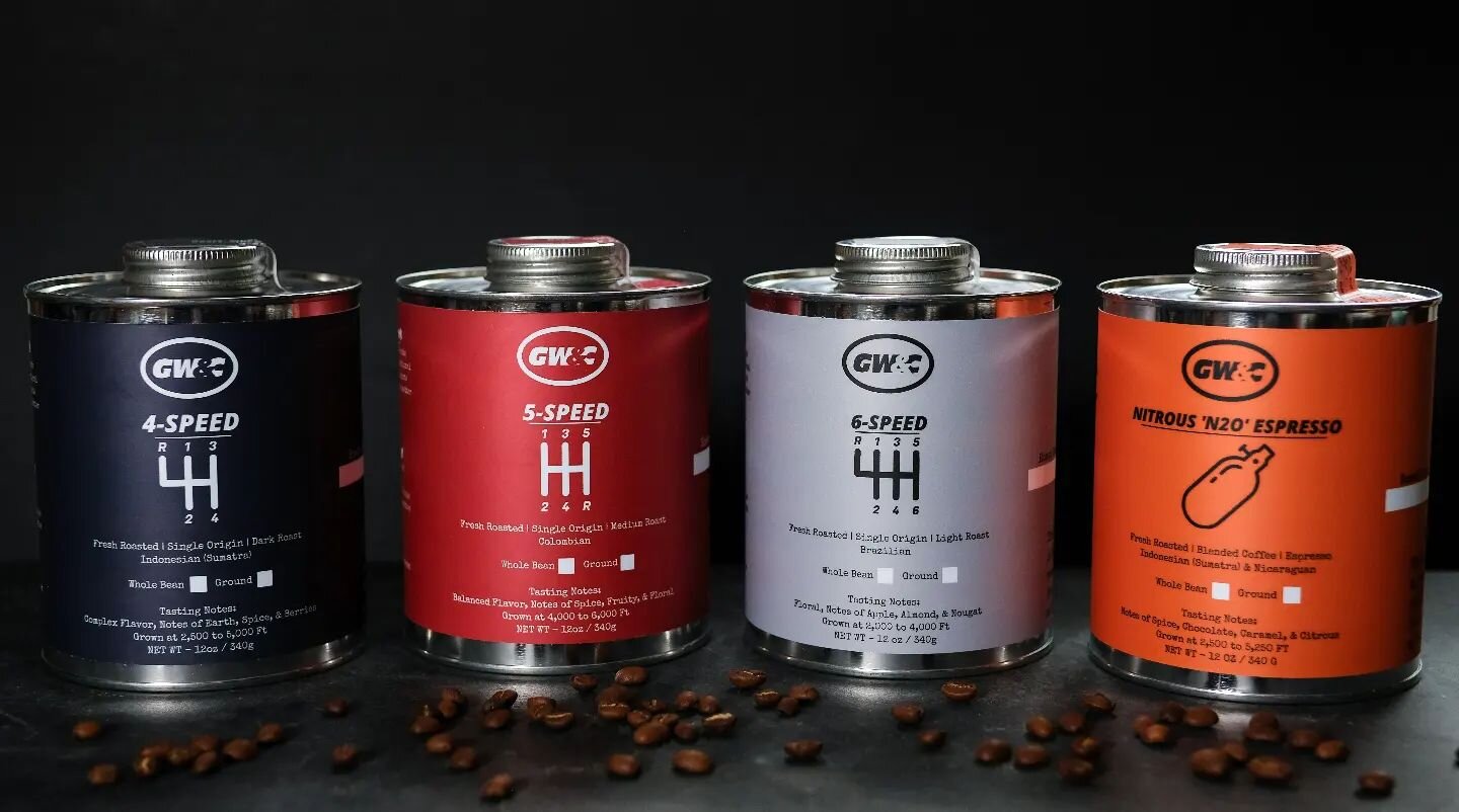 Good Morning GW&amp;C fans and family! We'd like to offer our Brand New V2.0 ☕️ coffee cans with a Spring Promo! ⚠️🌐 Please head to our Website in Bio 🌐⚠️ to check out our V2.0 cans and NEW ground types for all your caffeine needs!
.
For a limited 
