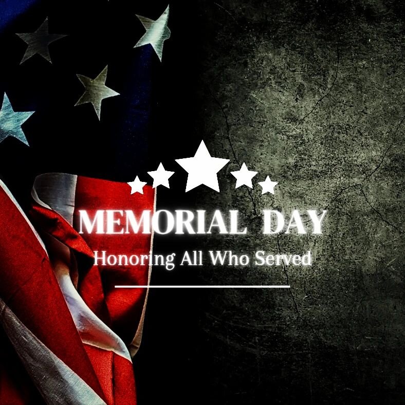 Happy Memorial Day! Please help us honor and remember those who sacrificed it all for us. 🇺🇲🪖
.
#HappyMemorialDay #USA #America