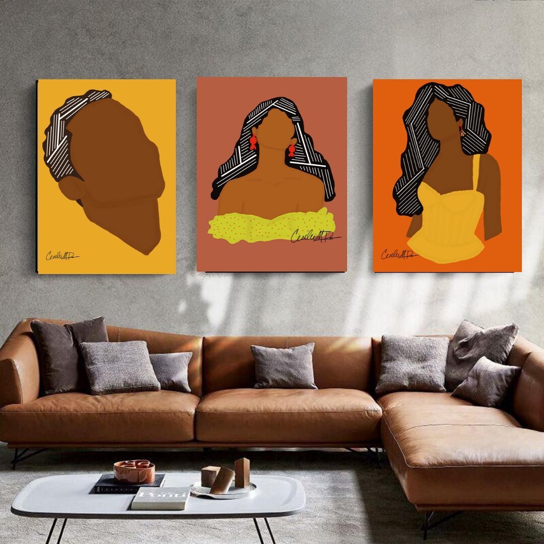 Happy Tuesday! What&rsquo;s better than one piece of art when you could get three. Currently curating some new looks and this would be such an awesome addition! Please check out our website for new releases! 💛🧡❤️

Link in bio above!

www.cmdartwork