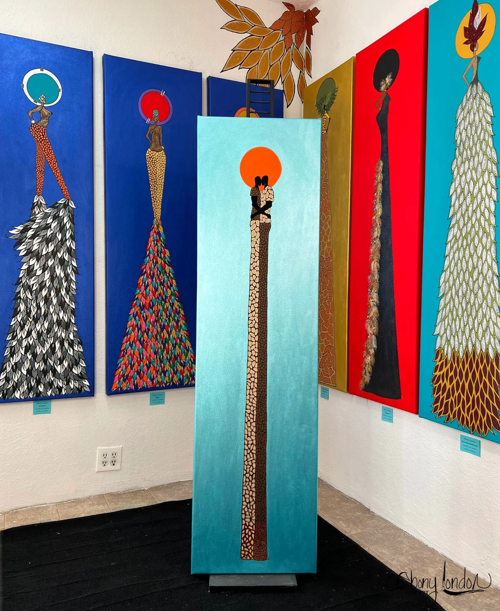 When I found you/ Acrylic on canvas/ 1.5 ft w x 5.5 ft l/ AFP
