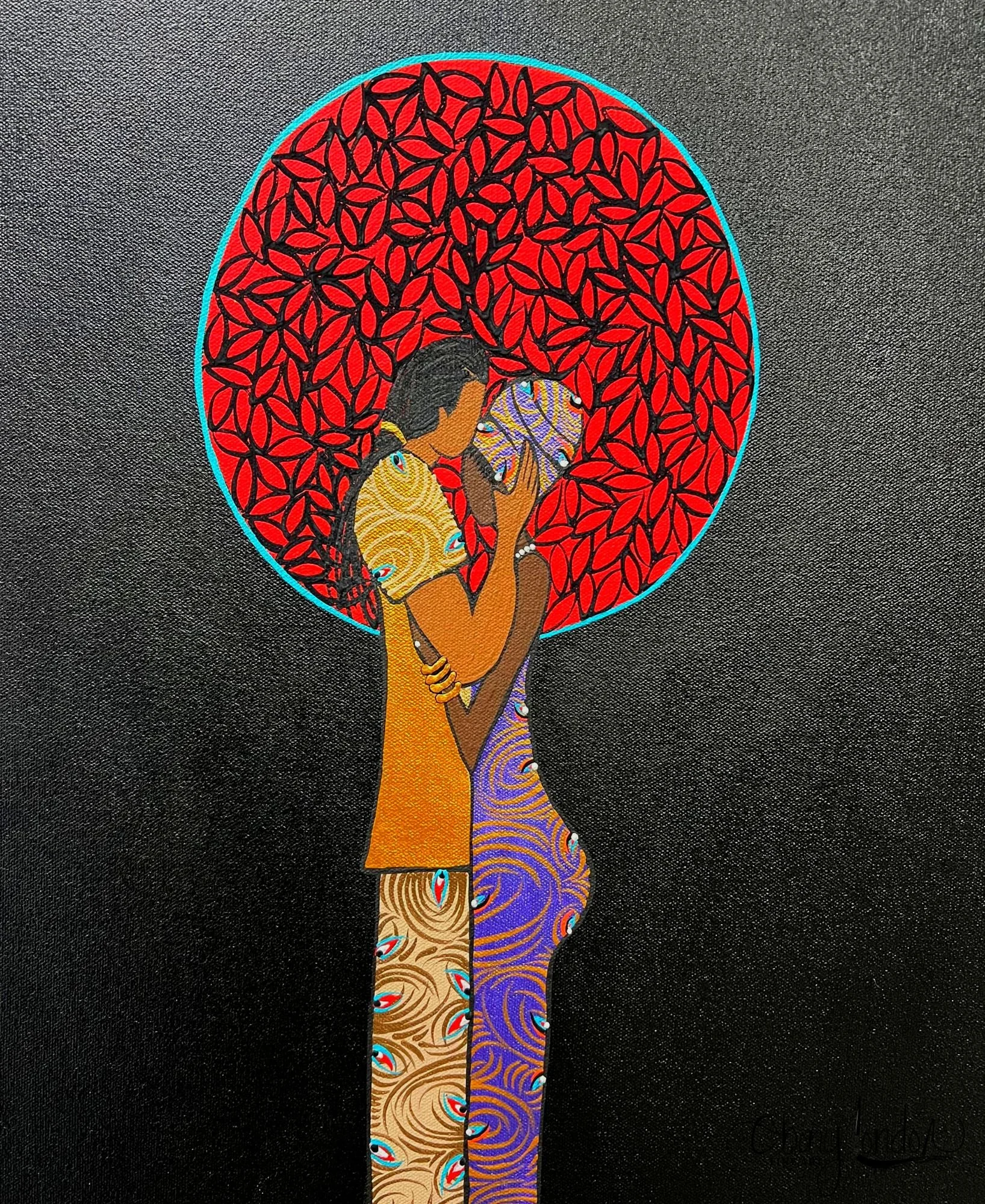 My Love (close up)/ Acrylic on canvas/ 1.5 ft w x 5.5 ft l/ AFP