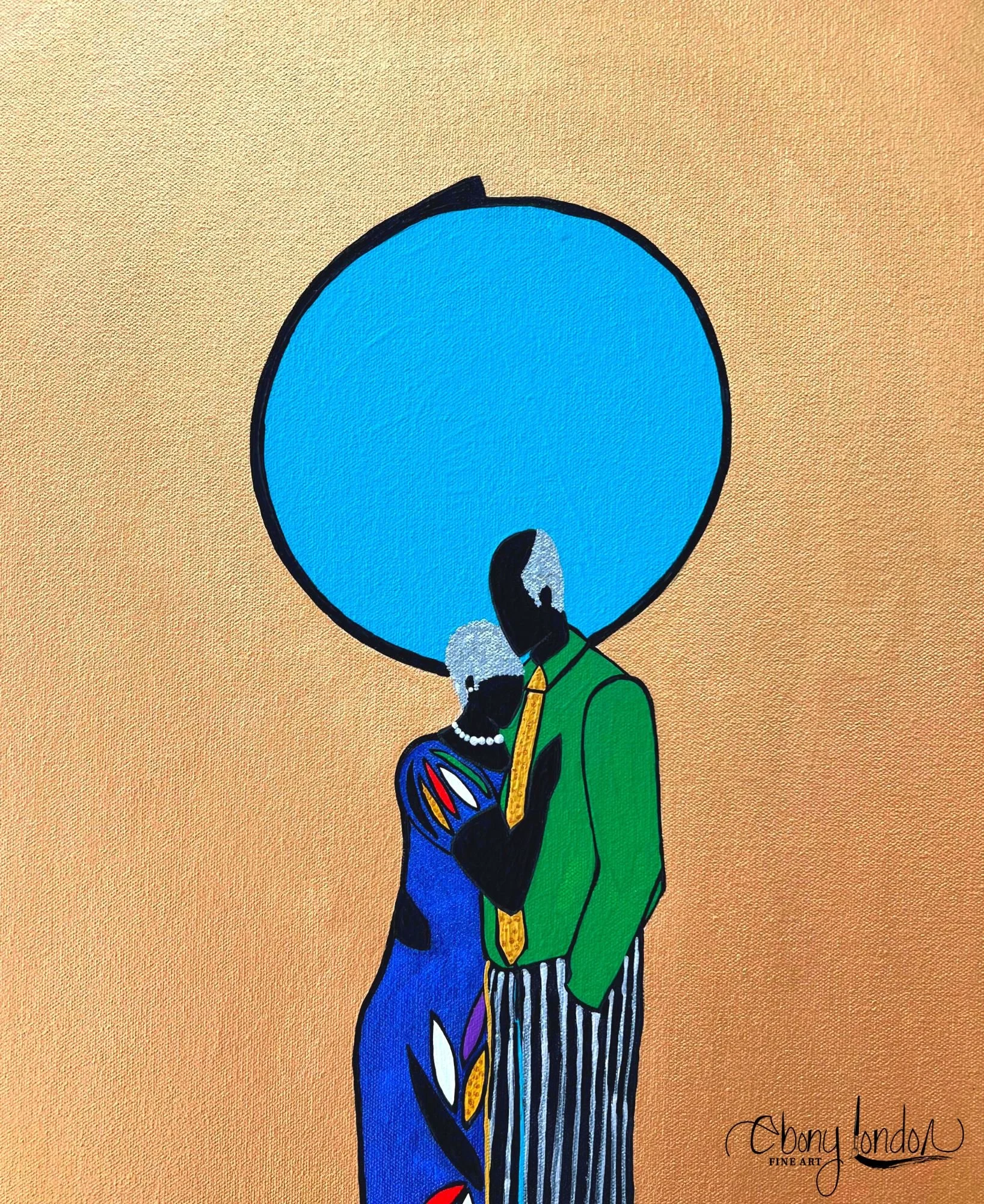 My Sweet Thang (close up)/ Acrylic on canvas/ 1.5 ft w x 5.5 ft l/AFP