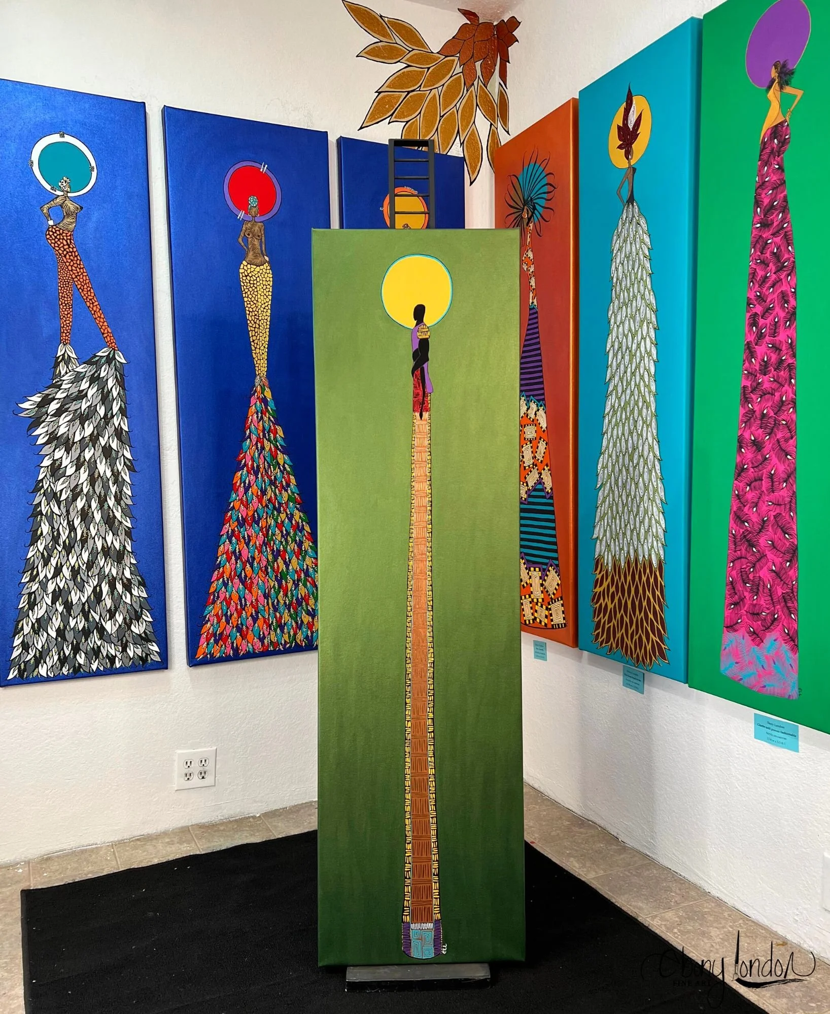 Someone to look up to/ Acrylic on canvas/ 1.5 ft w x 5.5 ft l/ AFP