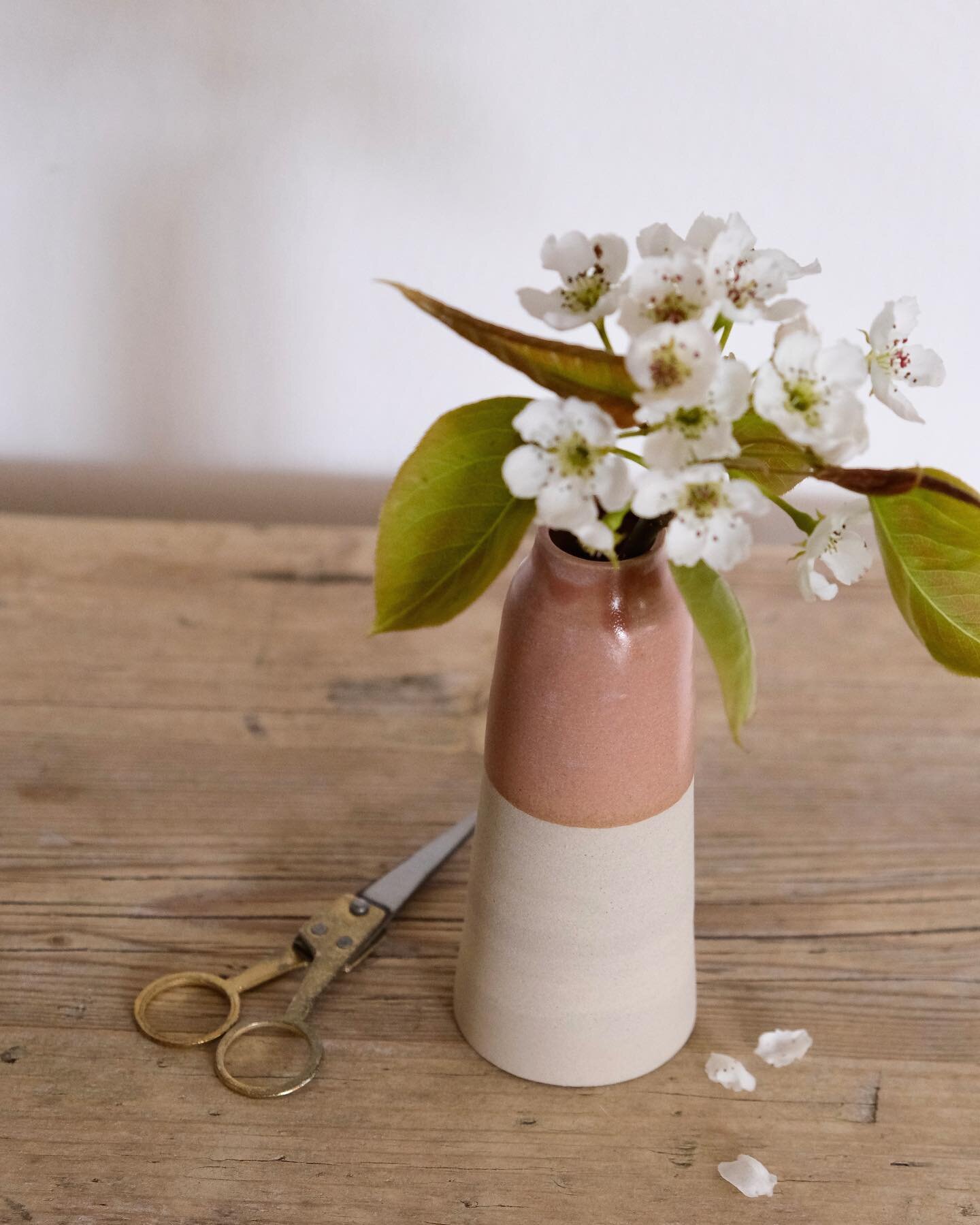 Fr&uuml;hling und endlich eine neue Glasur. Ein bisschen peach, ein bisschen rosa, ein bisschen terrakotta. Ich mags. Ich mag auch, dass jetzt endlich Fr&uuml;hling ist.

Der kleine Beistelltisch ist &uuml;brigens von @seebrookdesign!

#ceramics #pot