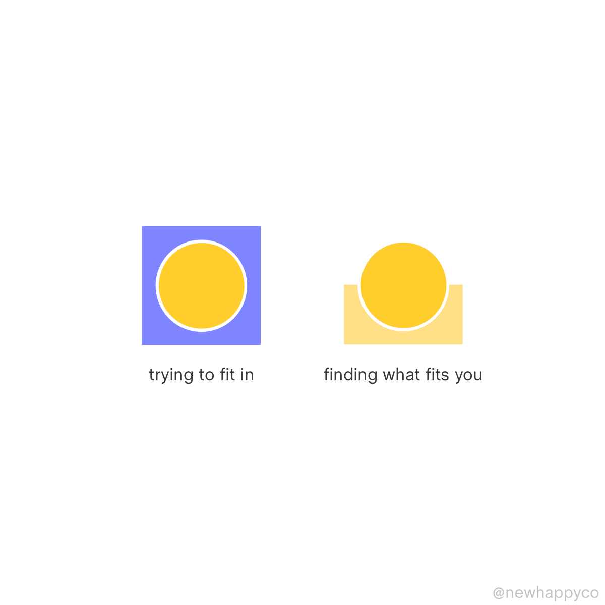 Instead of trying to fit in, try this