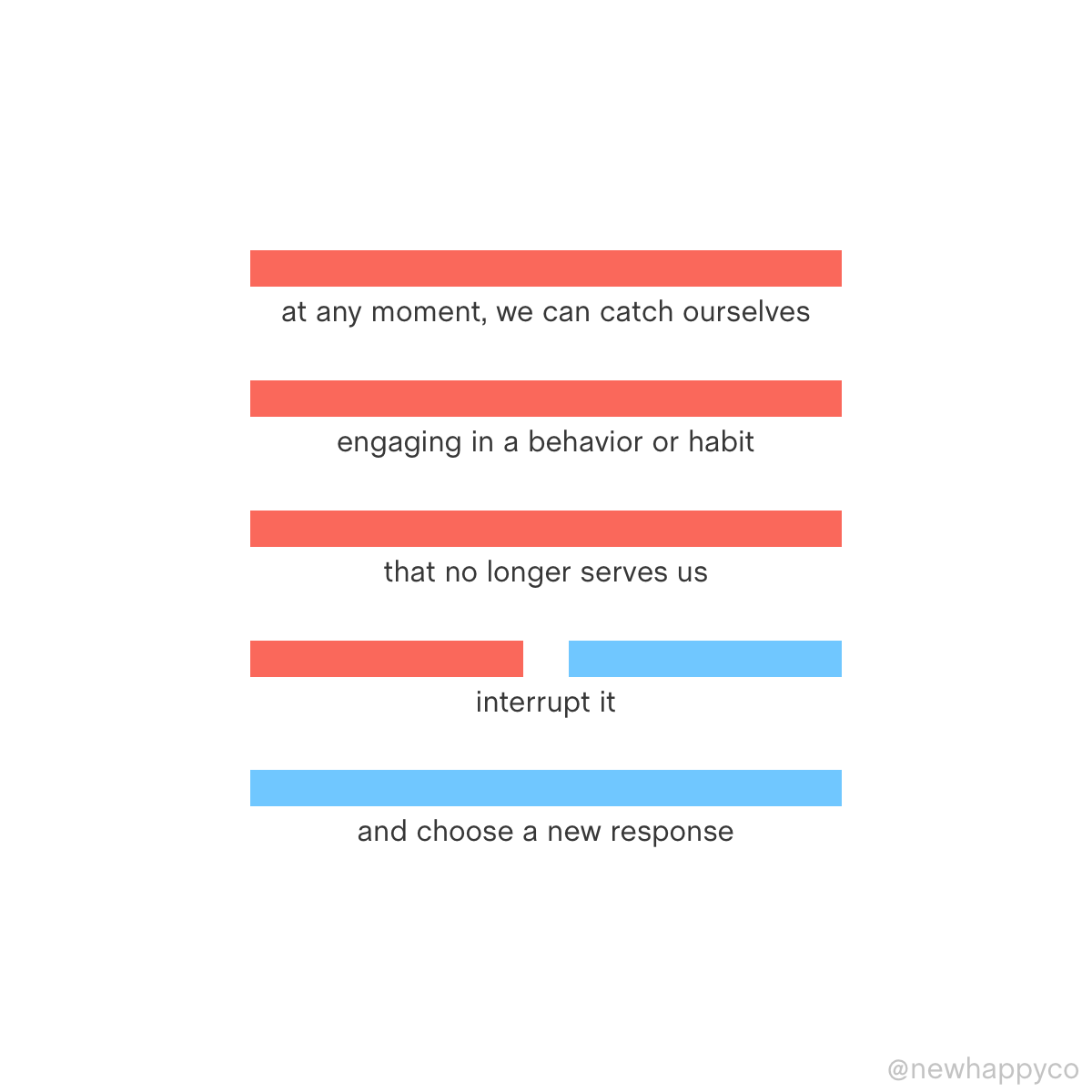 How to break a bad habit