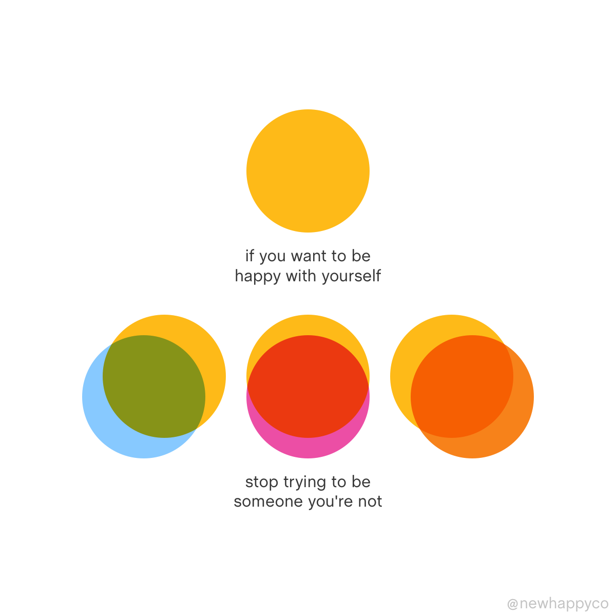 You don’t have to change