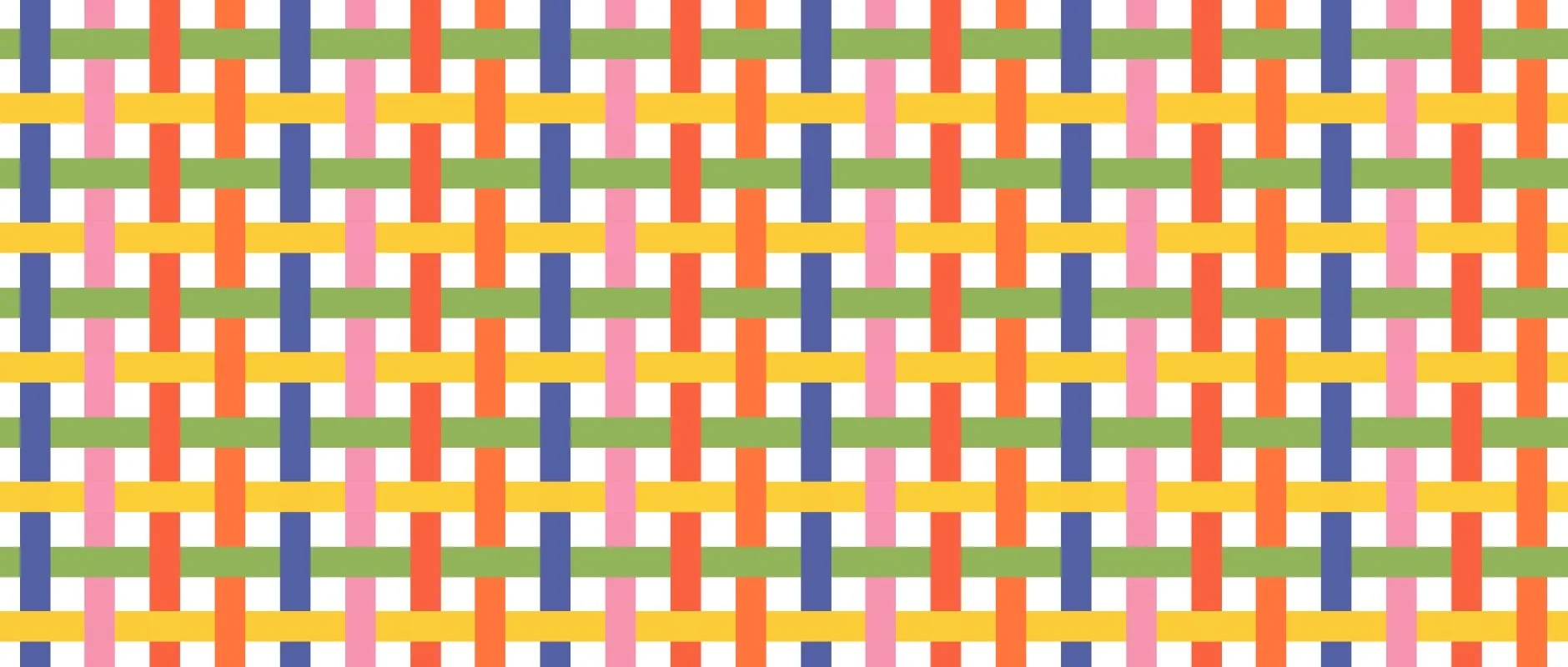 Intersecting colorful lines
