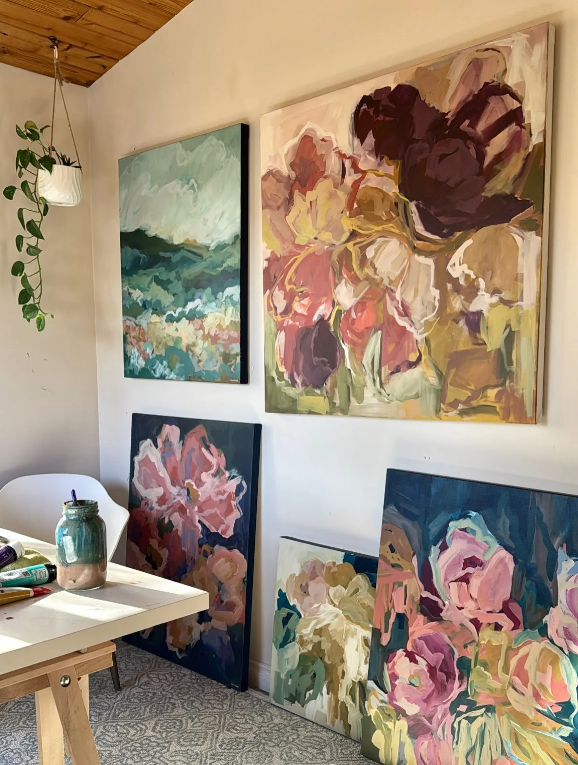 Some of the new paintings I&rsquo;ll be bringing to @wildskiesgallery this November! Opening night is Nov 5th 7-8:30pm, if your free stop by to see some of these new pieces in person! #soloexhibit #yegarts