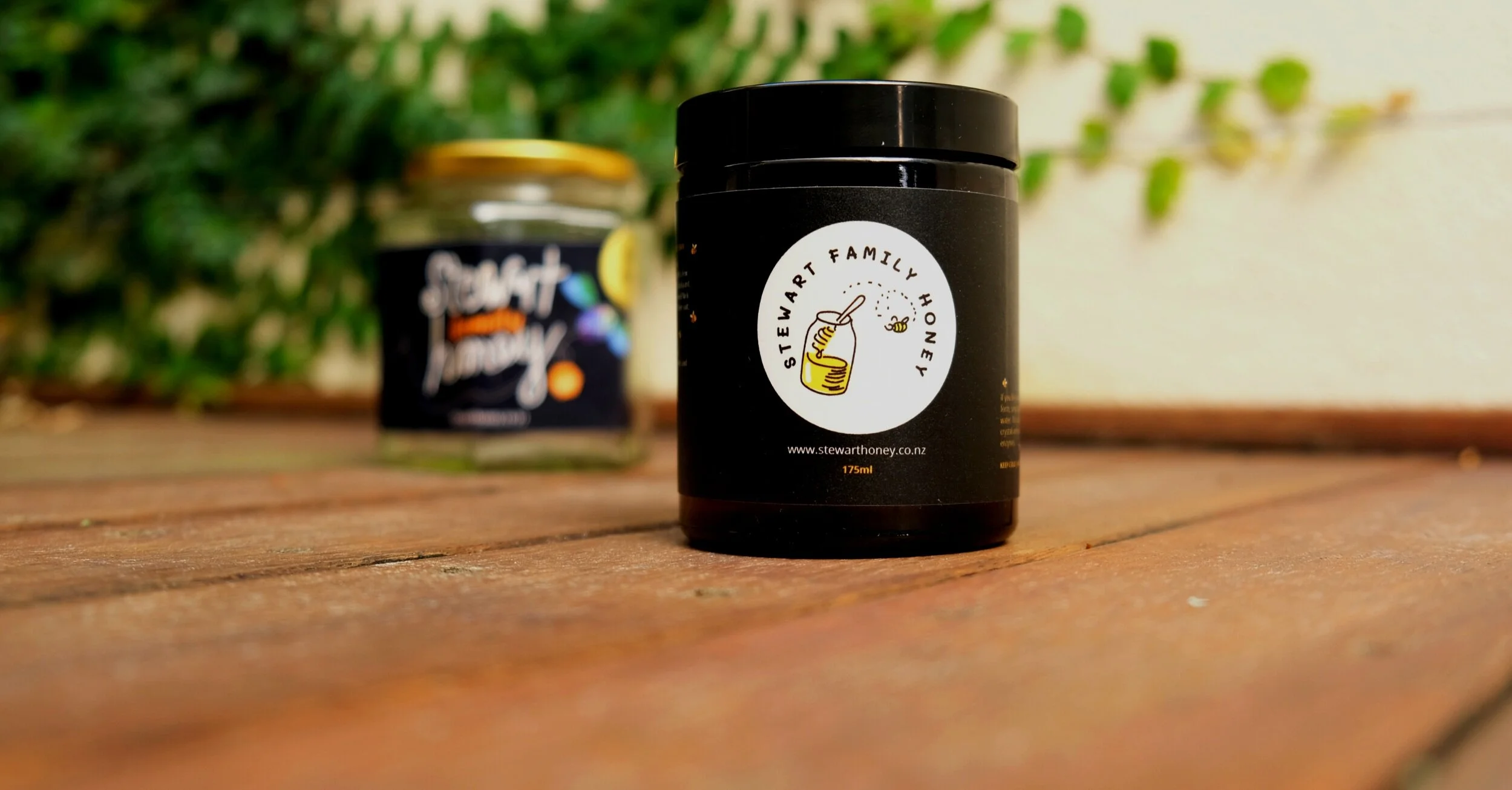 Stewart Family Honey Jars