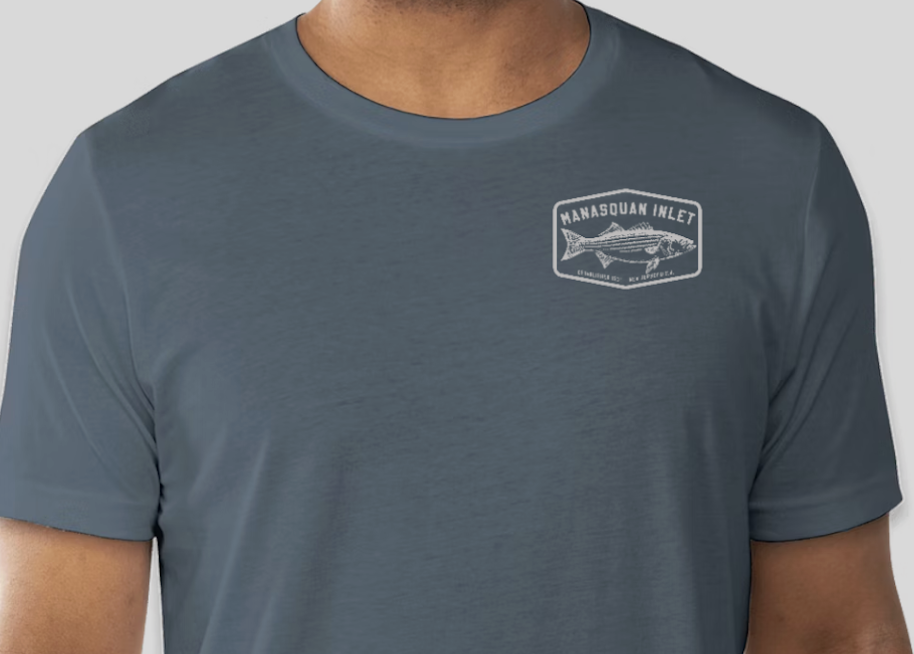 Manasquan Inlet in Vintage Navy with Grey Striper