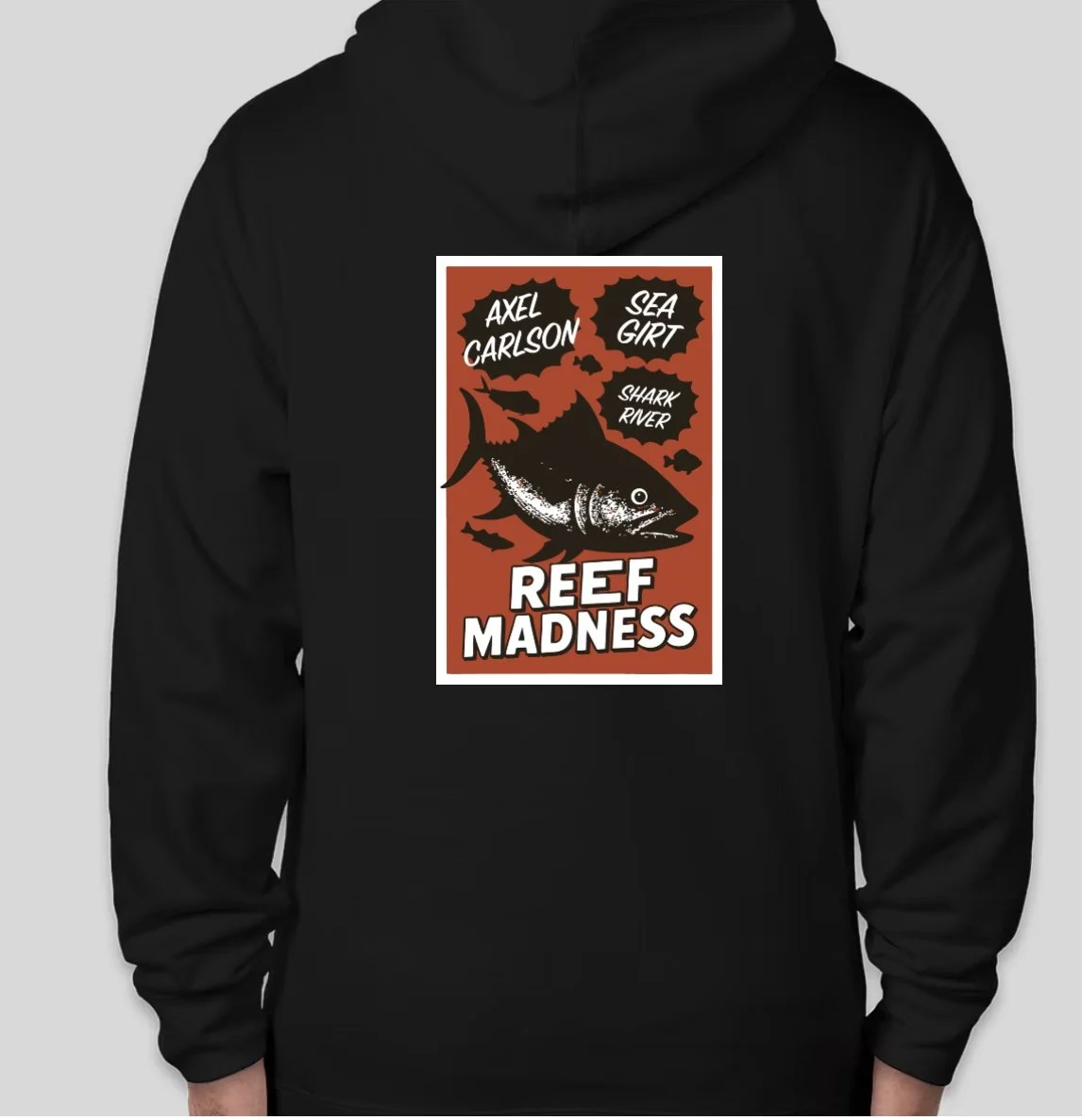 REEF MADNESS BLACK HOODIE