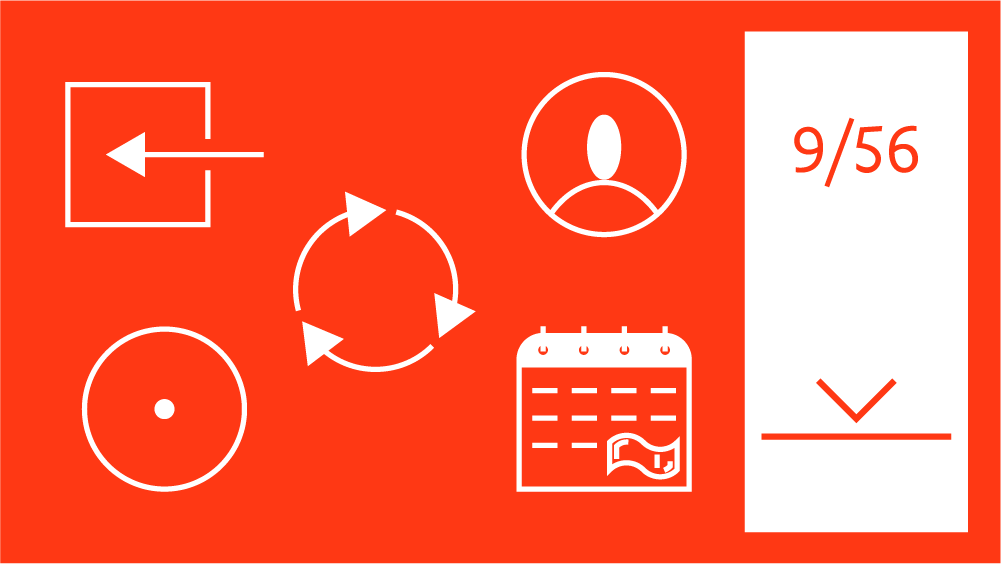 Group of icons depicting job characteristics.