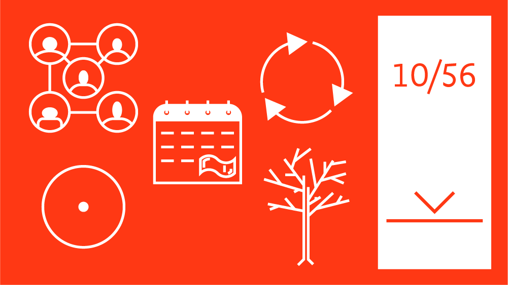 Group of icons depicting job characteristics.