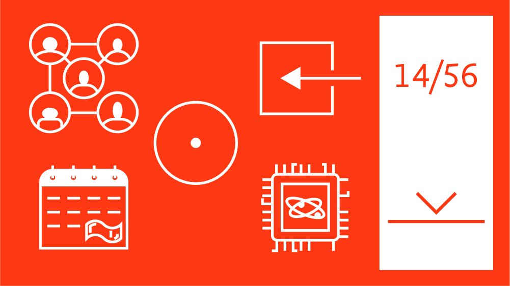 Group of icons depicting job characteristics.