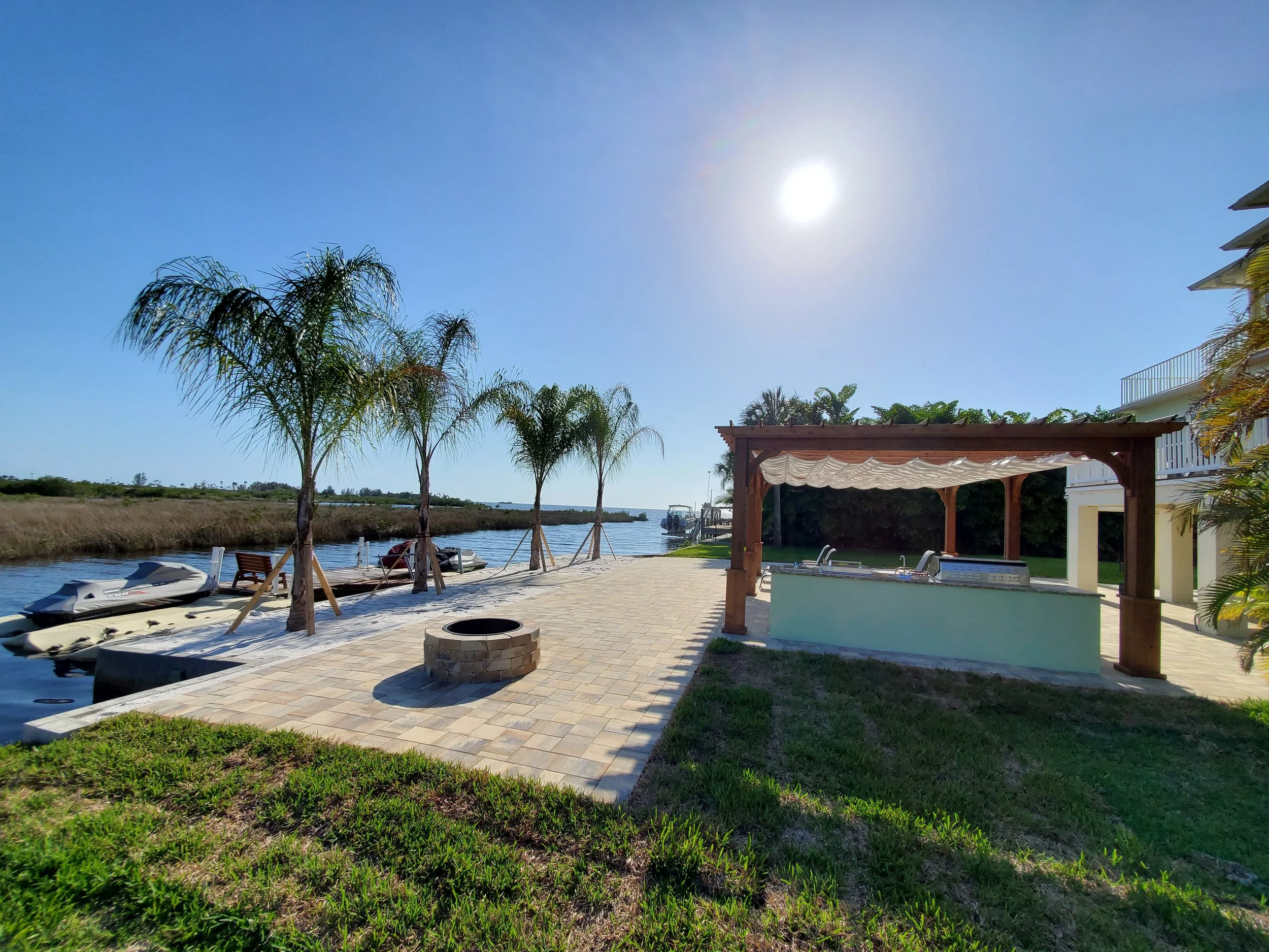 Outdoor Kitchen With Pergola Outdoor Kitchen Remodel by DCI - Dlouhy Construction, Inc. project photo 2