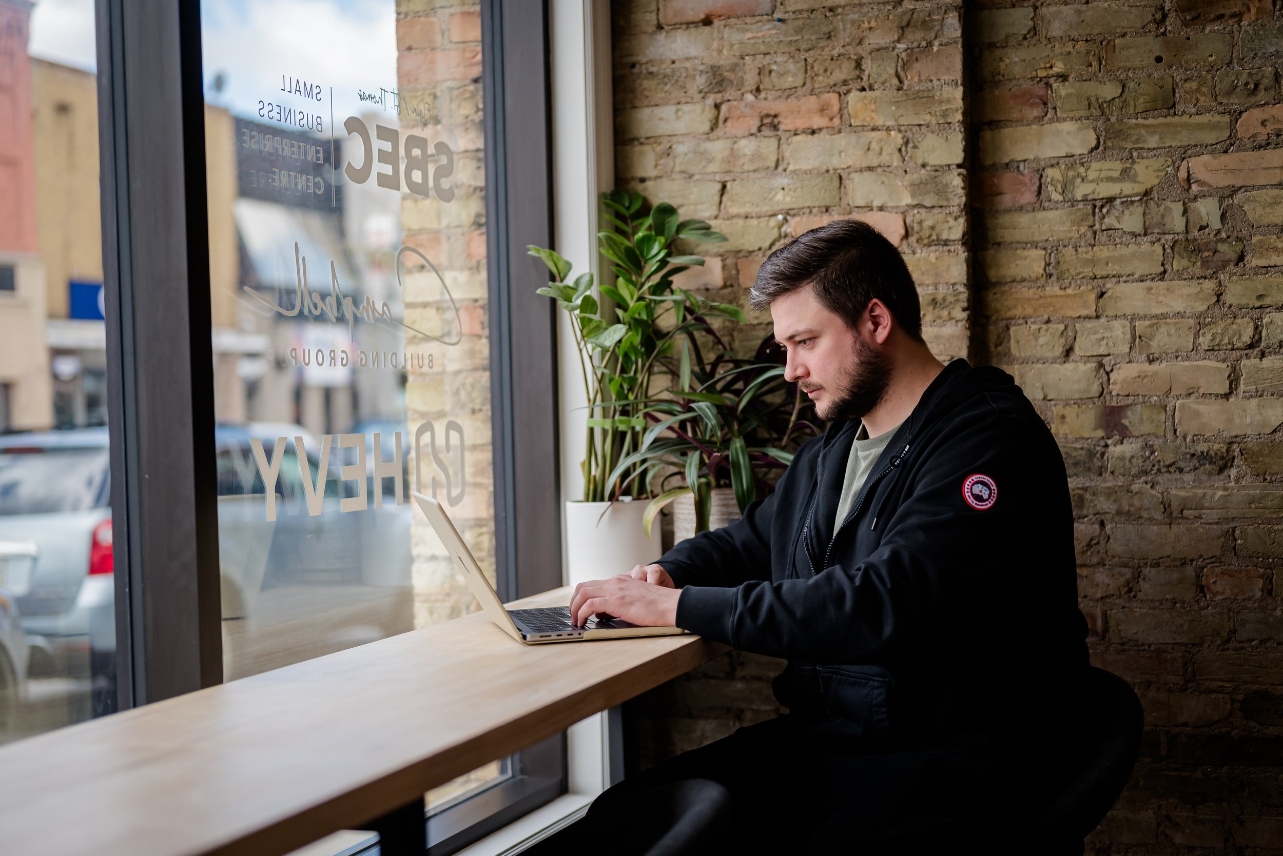 Working in the window