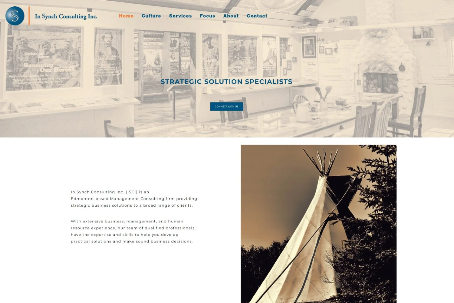 In Synch Consulting Website