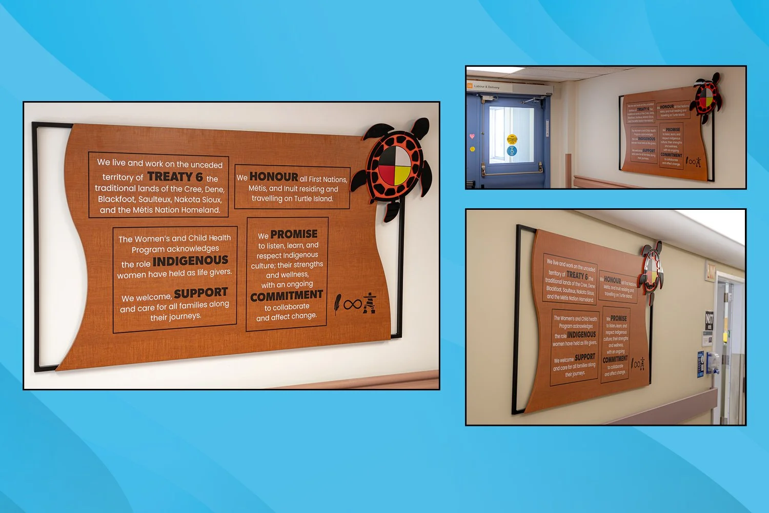 Covenant Health Land Acknowledgement Signs