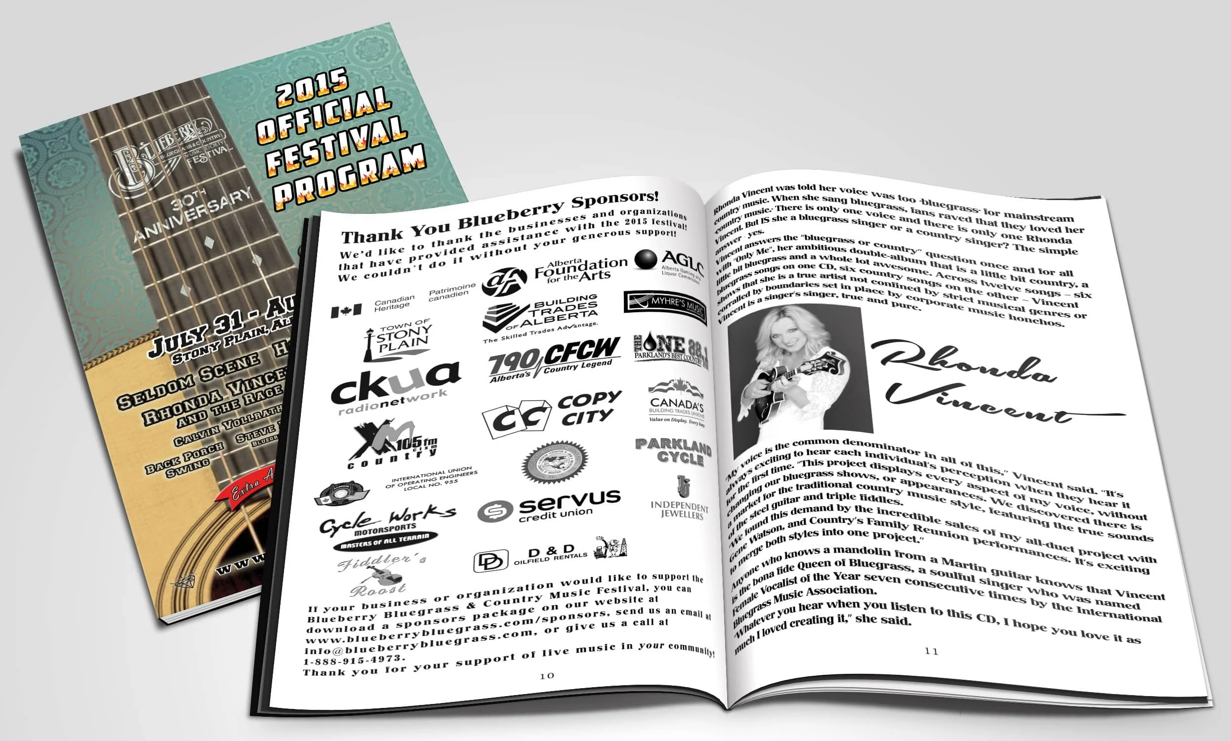 Blueberry Bluegrass Festival Program