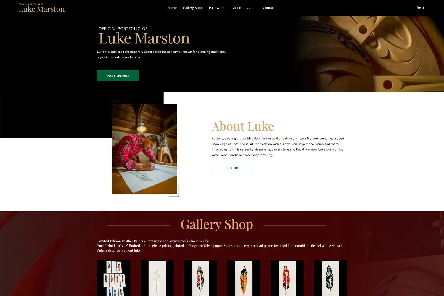 Luke Marston - Coast Salish Artist - Ladysmith,BC