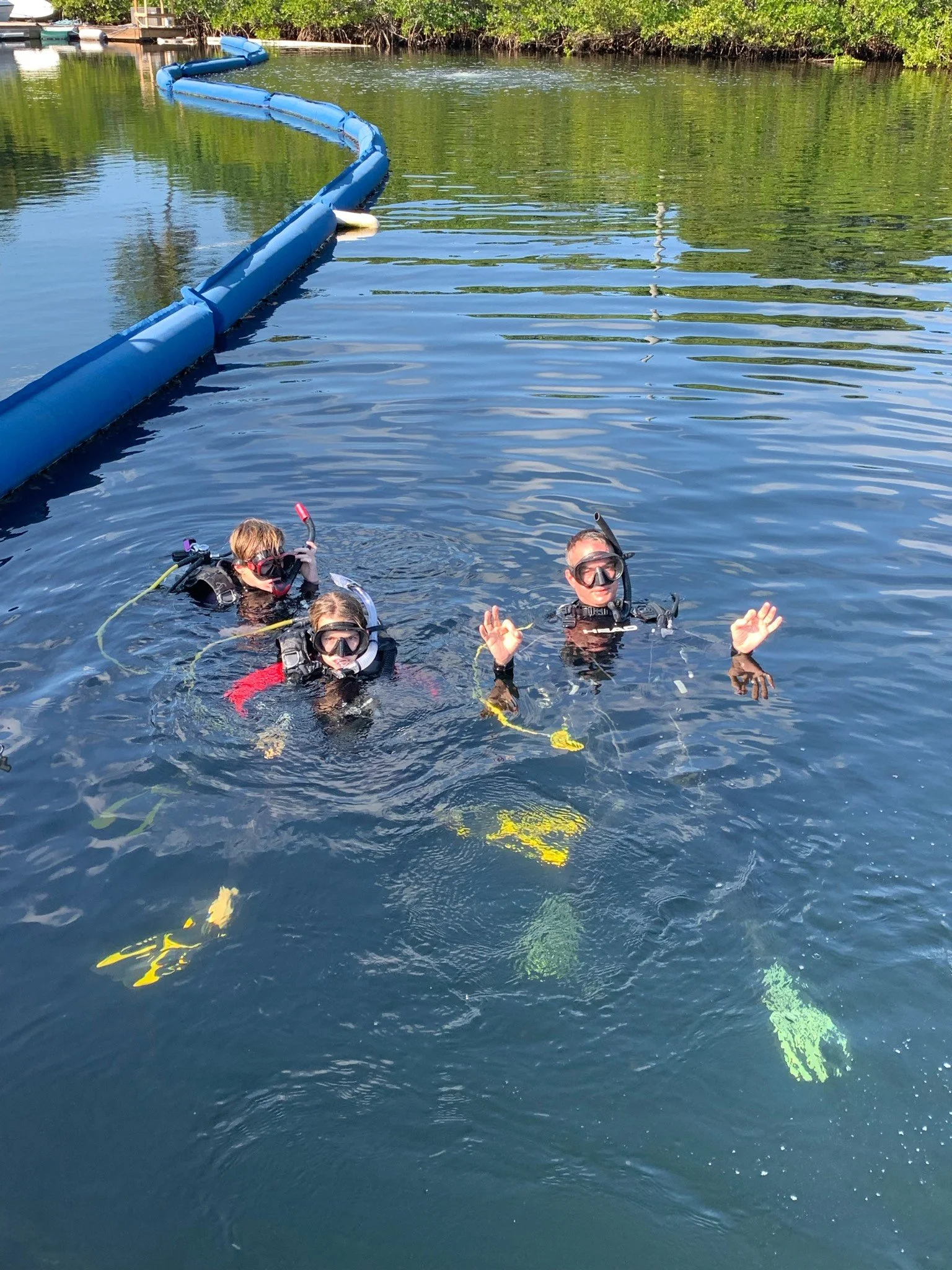 A protected, private lagoon perfect for SCUBA training