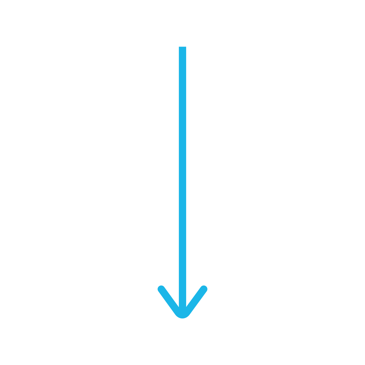 Black and white diagram showing a chain of people connecting at the arms, with the middle section labeled 'How the internet works', and a blue arrow pointing downward.