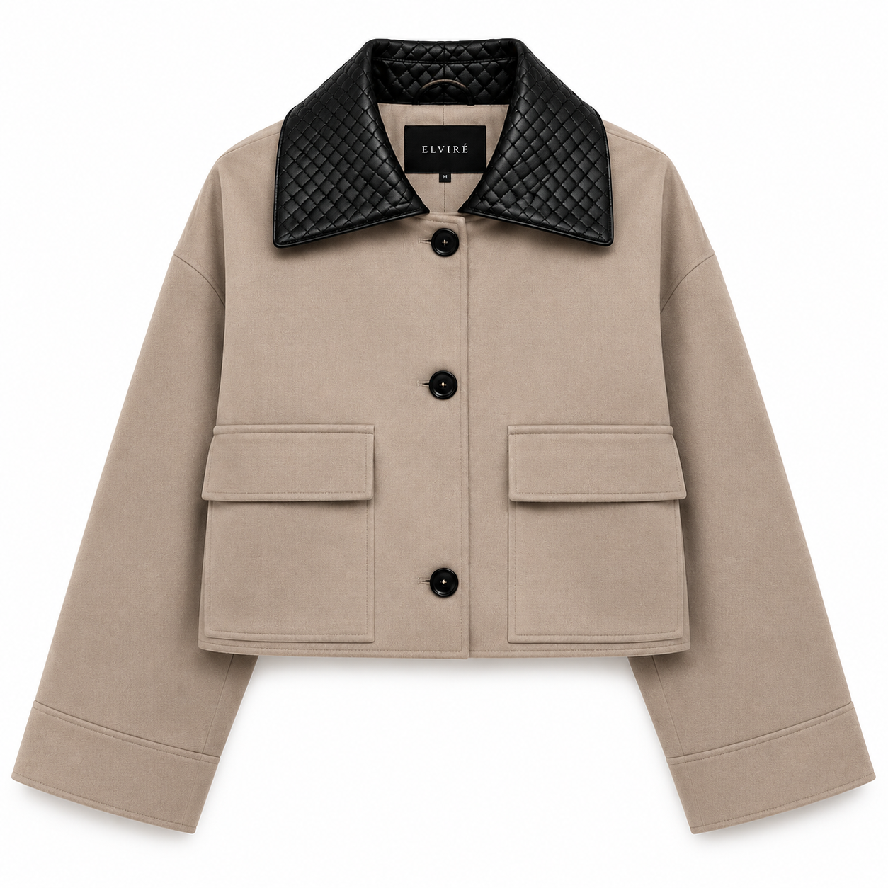 WOVEN COLLAR JACKET