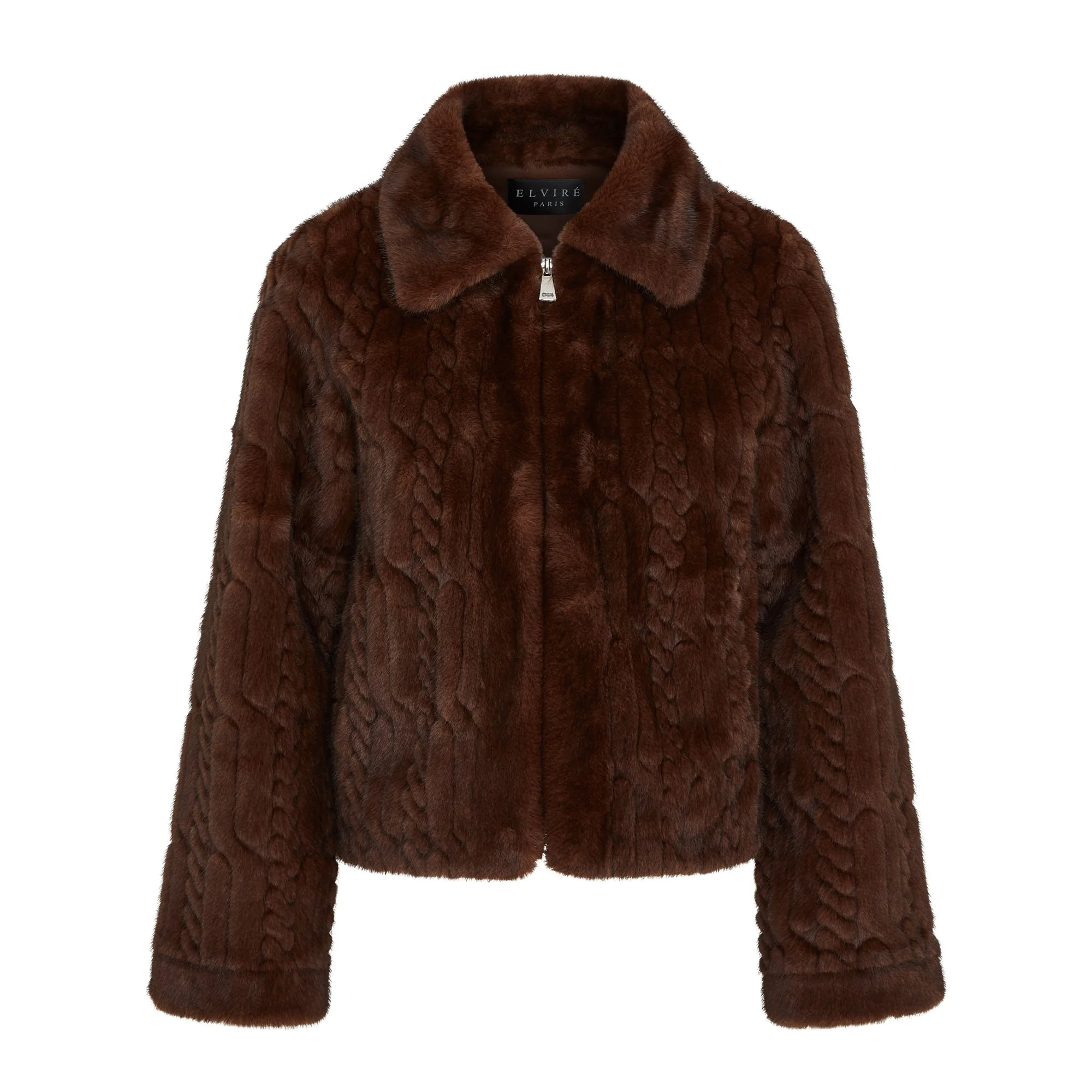 ZIP FAUX FUR JACKET