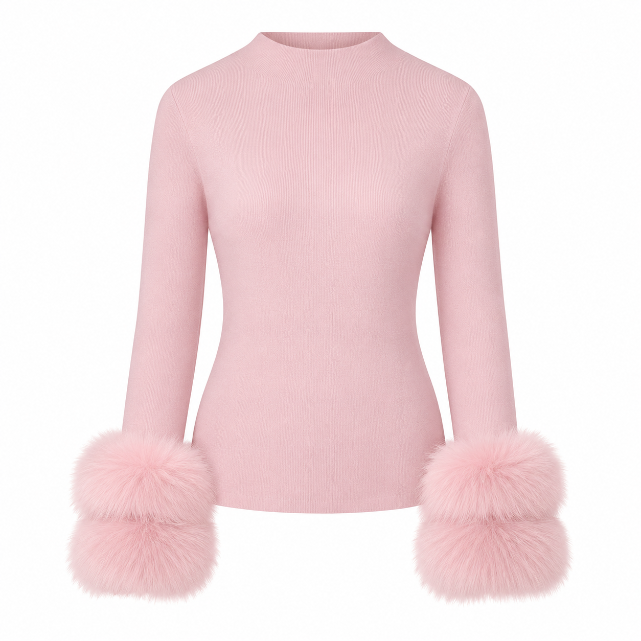 FUR TRIM JUMPER