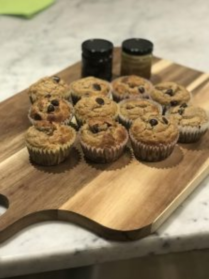 Matcha Banana Muffins