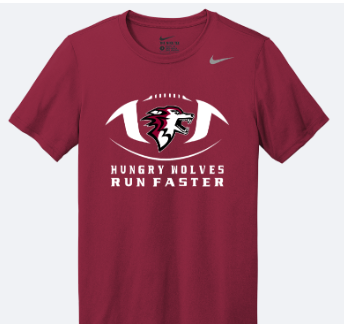 Nike 'Hungry Wolves Run Faster' Football Practice T-Shirt