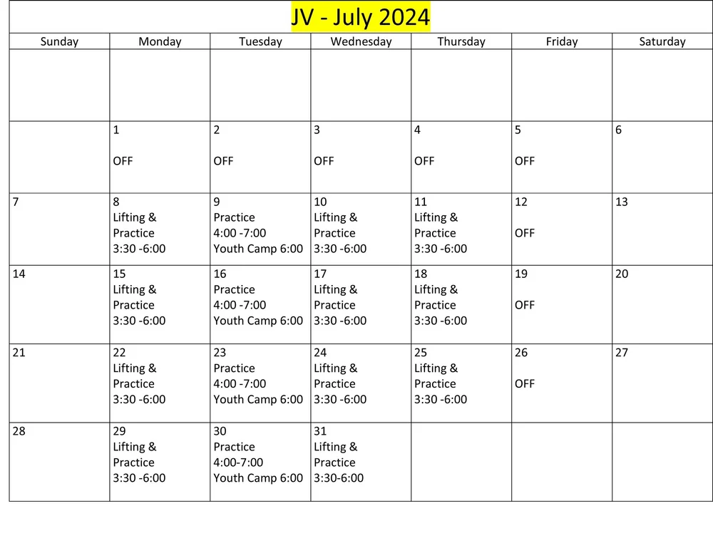 Schedule — Wolves Football