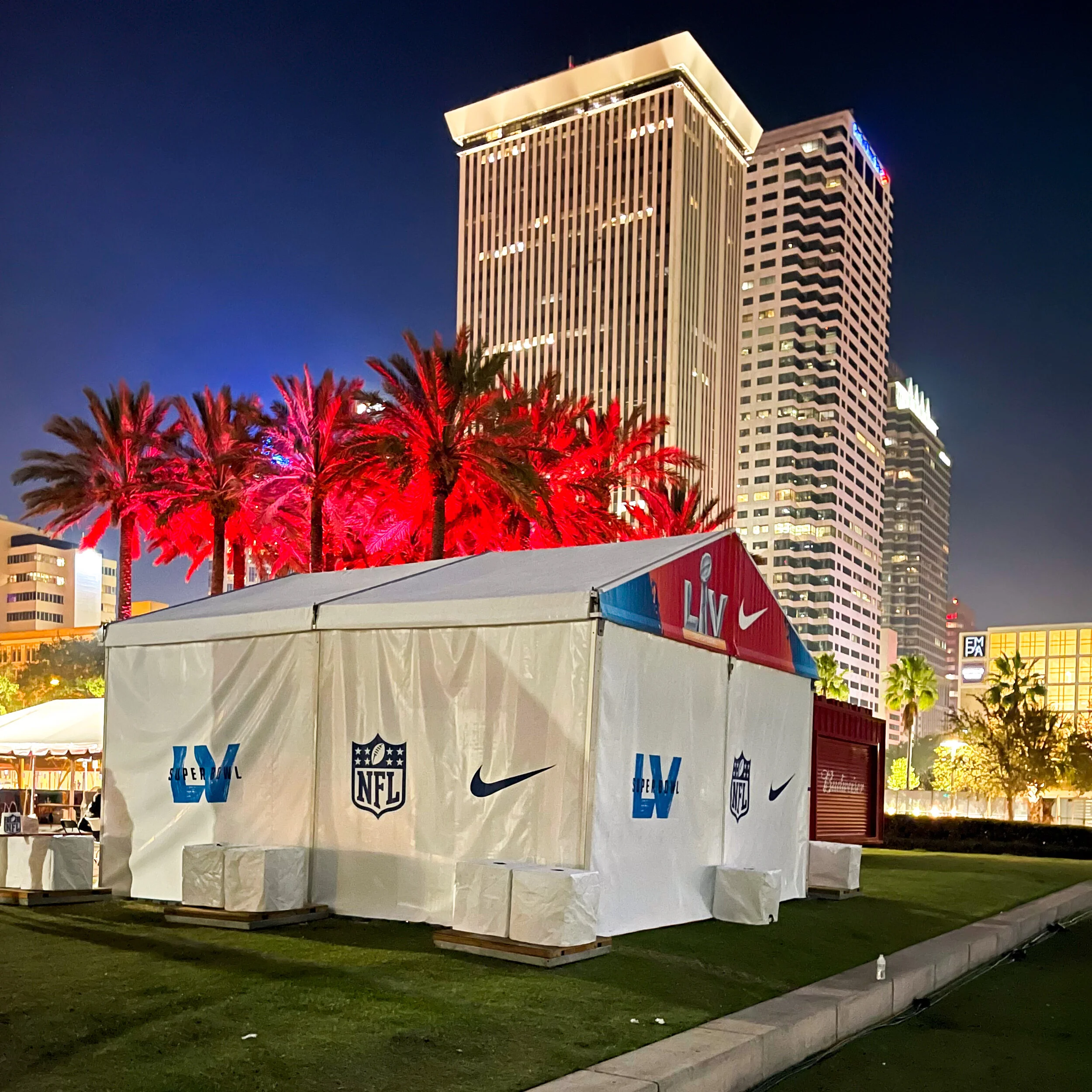 Tent Decals in Tampa for Super Bowl.JPG