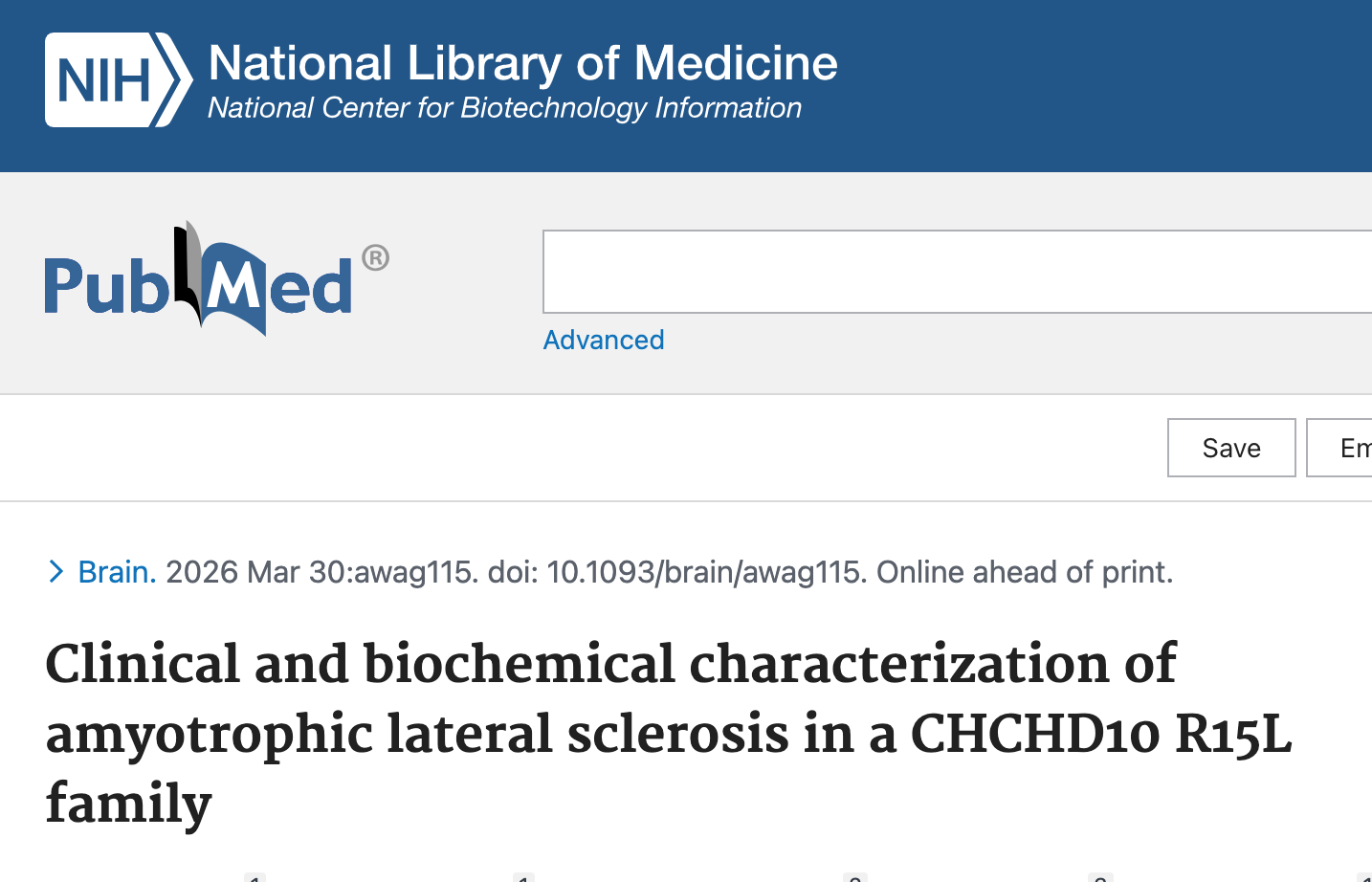 Clinical, neuropathological, and biochemical characterization of ALS in a large CHCHD10 R15L family