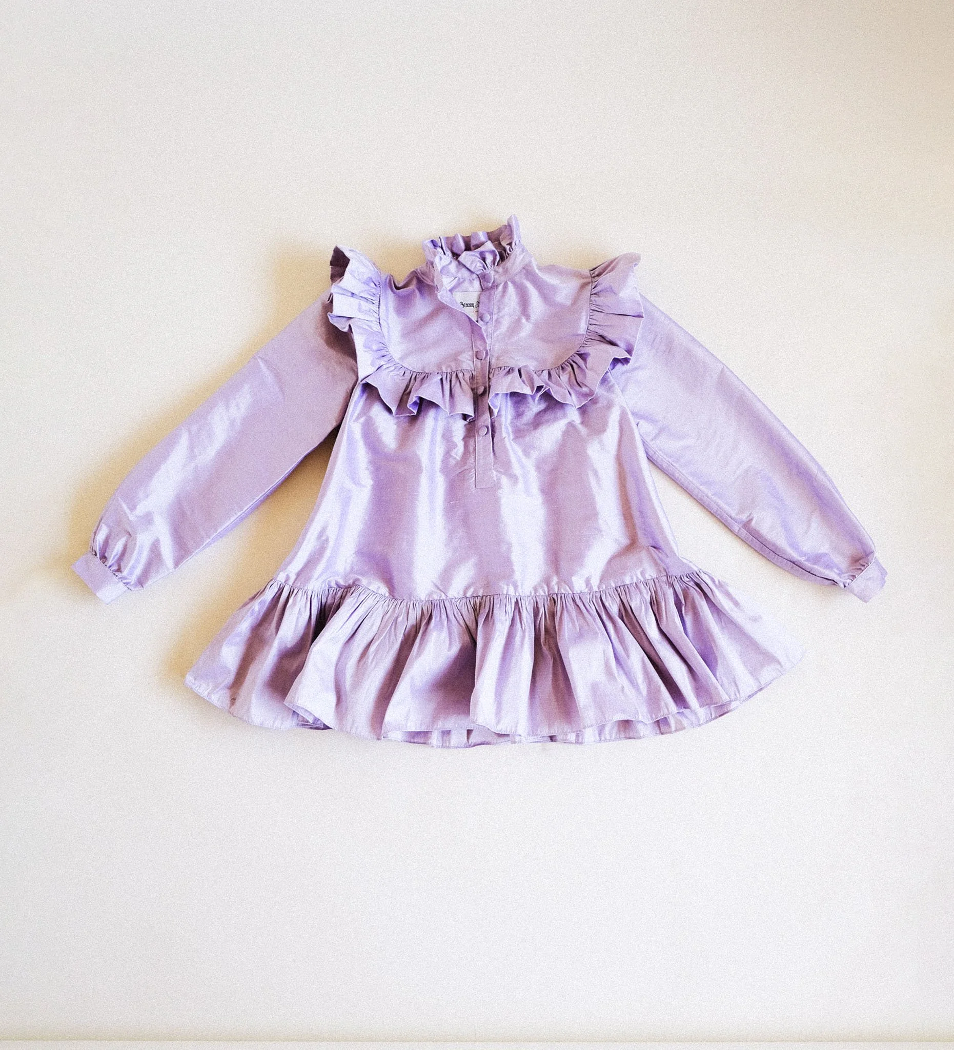 The Nina Mini Dress in Iced Lavender