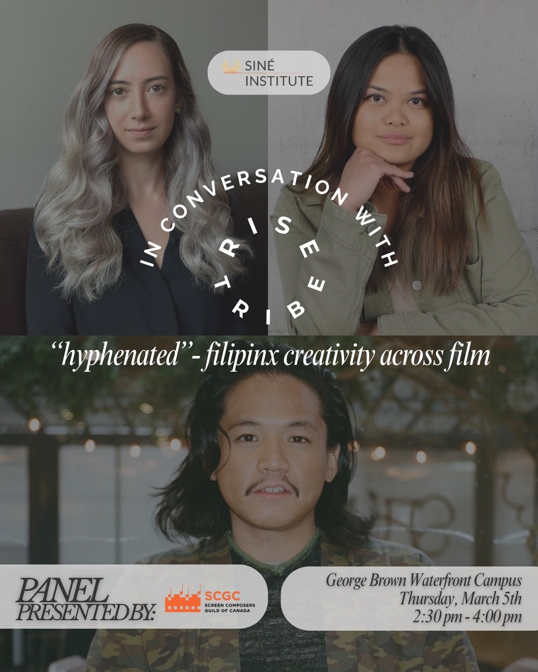 🎶✨ In Conversation with RISE Tribe: &ldquo;Hyphenated&rdquo; &ndash; Filipinx Creativity Across Film

Presented by the Screen Composers Guild of Canada @screencomposers, this panel spotlights Filipinx voices shaping sound across film, television, an